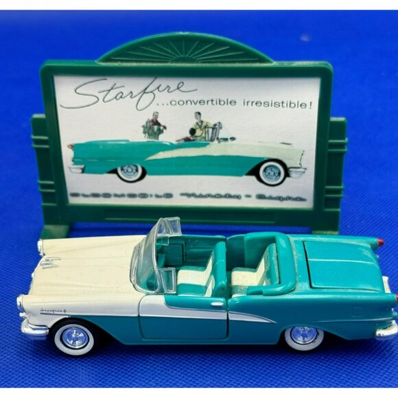 1955 Pontiac Safari Station Wagon & Oldsmobile 98 Starfire Convertible + Signs - Picture 3 of 16